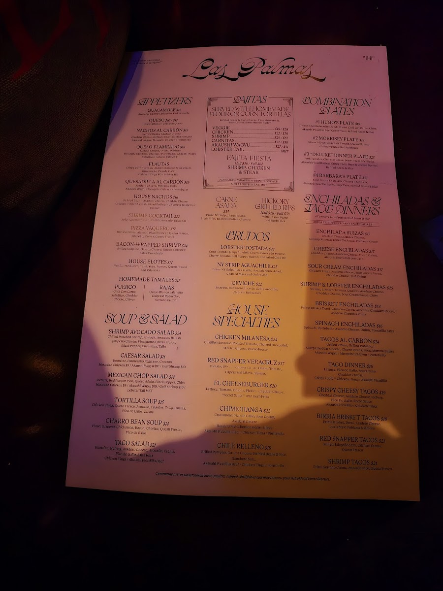 Las Palmas Tex-Mex Menu - Image 5